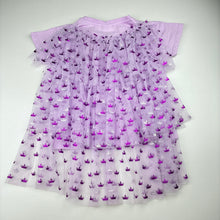 Load image into Gallery viewer, Girls Disney, Princess cotton tee / top, detachable cape, FUC, size 5,  