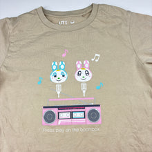 Load image into Gallery viewer, Girls Uniqlo, Animal Crossing, New Horizons cotton tee / top, FUC, size 7-8,  