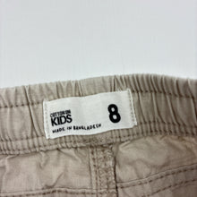 Load image into Gallery viewer, Boys Cotton On, cotton shorts, elasticated, mark front right leg, FUC, size 8,  