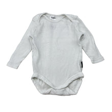 Load image into Gallery viewer, Unisex Bonds, white ribbed cotton bodysuit / romper, GUC, size 000,  