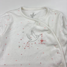 Load image into Gallery viewer, Girls Mothercare, soft cotton coverall / romper, EUC, size 0,  