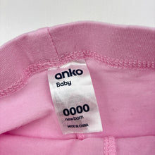 Load image into Gallery viewer, Girls Anko, pink stretchy leggings / bottoms, EUC, size 0000,  