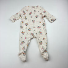 Load image into Gallery viewer, Girls Cotton On, stretchy floral zip coverall / romper, EUC, size 0000,  
