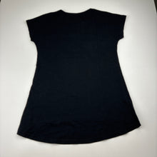 Load image into Gallery viewer, Girls JOANNA, black stretch cotton flip sequin top, L: 53cm at front, EUC, size 12,  