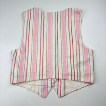 Load image into Gallery viewer, Girls Zara, cotton lined viscose / linen waistcoat / vest, EUC, size 11-12,  