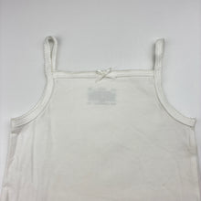 Load image into Gallery viewer, Girls Target, white stretchy singlet top, EUC, size 4-6,  