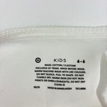 Load image into Gallery viewer, Girls Target, white stretchy singlet top, EUC, size 4-6,  