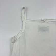 Load image into Gallery viewer, Girls Target, white stretchy singlet top, EUC, size 4-6,  