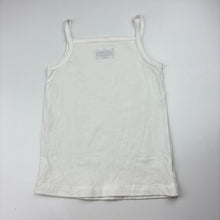 Load image into Gallery viewer, Girls Target, white stretchy singlet top, EUC, size 4-6,  