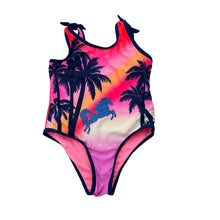 Load image into Gallery viewer, Girls Limited Too, colourful swim one-piece, pilling, FUC, size 4,  