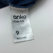 Load image into Gallery viewer, Boys Anko, navy cotton tee / top, skate, EUC, size 9,  
