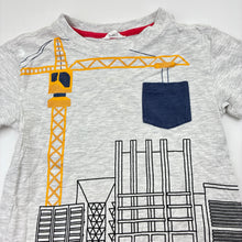 Load image into Gallery viewer, Boys Milkshake, grey marle tee / top, digger, FUC, size 6,  