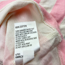 Load image into Gallery viewer, Girls Disney, Minnie Mouse striped cotton tee / top, FUC, size 2,  