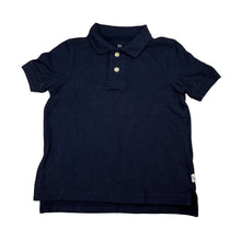 Load image into Gallery viewer, Boys GAP, navy organic cotton polo shirt top, EUC, size 4-5,  