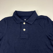 Load image into Gallery viewer, Boys GAP, navy organic cotton polo shirt top, EUC, size 4-5,  