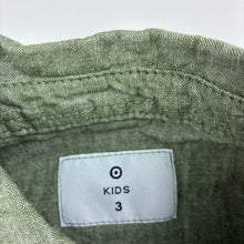 Load image into Gallery viewer, Boys Target, khaki linen / cotton long sleeve shirt, EUC, size 3,  