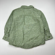 Load image into Gallery viewer, Boys Target, khaki linen / cotton long sleeve shirt, EUC, size 3,  