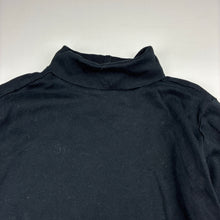 Load image into Gallery viewer, Unisex Anko, black soft cotton skivvy top, EUC, size 6,  