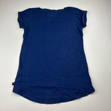 Load image into Gallery viewer, Girls Tommy Hilfiger, navy cotton tee / top, wash fade, FUC, size 8-10,  