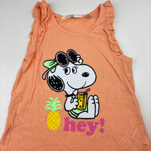 Load image into Gallery viewer, Girls H&amp;M, PEANUTS SNOOPY lightweight cotton top, EUC, size 5-6,  