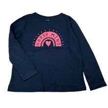 Load image into Gallery viewer, Girls Anko, navy cotton long sleeve tee / top, GUC, size 5,  