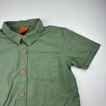 Load image into Gallery viewer, Boys Tilt, khaki lightweight cotton short sleeve shirt, GUC, size 7,  