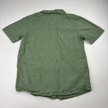 Load image into Gallery viewer, Boys Tilt, khaki lightweight cotton short sleeve shirt, GUC, size 7,  