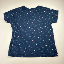 Load image into Gallery viewer, Girls Anko, navy cotton pyjama tee / top, FUC, size 10,  