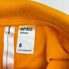 Load image into Gallery viewer, Unisex Anko, school polo shirt top, EUC, size 8,  