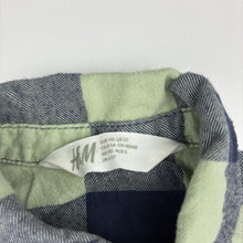 Load image into Gallery viewer, Boys H&amp;M, checked cotton long sleeve shirt, GUC, size 5,  