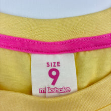 Load image into Gallery viewer, Girls Milkshake, soft feel cotton tee / top, butterfly, EUC, size 9,  