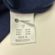 Load image into Gallery viewer, Unisex B Collection, navy fleece lined sweater / jumper, GUC, size 10,  