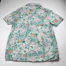 Load image into Gallery viewer, Boys Osh Kosh, lightweight cotton short sleeve shirt, pineapples, EUC, size 12,  