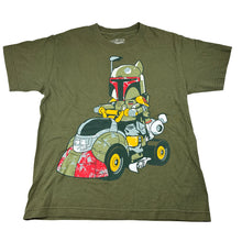 Load image into Gallery viewer, Boys Shirt Punch!, Baby Boba Fett khaki cotton tee / top, Sz: M, armpit to armpit: 44cm, GUC, size 14-16,  