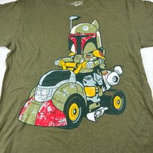 Load image into Gallery viewer, Boys Shirt Punch!, Baby Boba Fett khaki cotton tee / top, Sz: M, armpit to armpit: 44cm, GUC, size 14-16,  