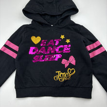Load image into Gallery viewer, Girls Nickelodeon, JoJo Siwa fleece lined cotton hoodie sweater, EUC, size 5-6,  