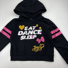 Load image into Gallery viewer, Girls Nickelodeon, JoJo Siwa fleece lined cotton hoodie sweater, EUC, size 5-6,  