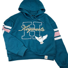 Load image into Gallery viewer, Girls Harry Potter, Hogwarts Hedwig fleece lined hoodie sweater, pilling, FUC, size 12,  