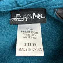 Load image into Gallery viewer, Girls Harry Potter, Hogwarts Hedwig fleece lined hoodie sweater, pilling, FUC, size 12,  