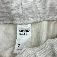 Load image into Gallery viewer, Girls Anko, fleece lined track pants, Inside leg: 45cm, light marks upper front, FUC, size 7,  