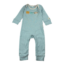 Load image into Gallery viewer, Unisex purebaby, ribbed organic cotton romper, EUC, size 0,  