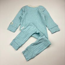 Load image into Gallery viewer, Unisex purebaby, ribbed organic cotton romper, EUC, size 0,  