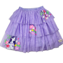 Load image into Gallery viewer, Girls Disney, ENCANTO cotton lined tiered tulle skirt, elasticated, GUC, size 5,  