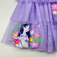 Load image into Gallery viewer, Girls Disney, ENCANTO cotton lined tiered tulle skirt, elasticated, GUC, size 5,  