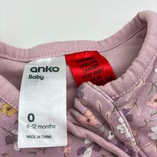 Load image into Gallery viewer, Girls Anko, wadded floral cotton sleeping bag, EUC, size 0,  