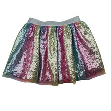 Load image into Gallery viewer, Girls Anko, lined sequin party skirt, elasticated, GUC, size 3,  