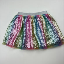 Load image into Gallery viewer, Girls Anko, lined sequin party skirt, elasticated, GUC, size 3,  