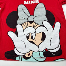 Load image into Gallery viewer, Girls Disney, Minnie Mouse cotton tee / top, FUC, size 6,  
