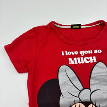 Load image into Gallery viewer, Girls Disney, Minnie Mouse cotton tee / top, FUC, size 6,  