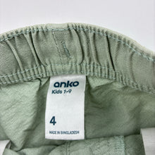 Load image into Gallery viewer, Boys Anko, cotton shorts, elasticated, *marks on cord*, FUC, size 4,  